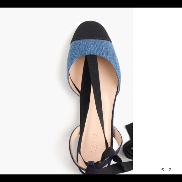 Denim ankle wrap sz 7 worn twice - Picture 2 of 3